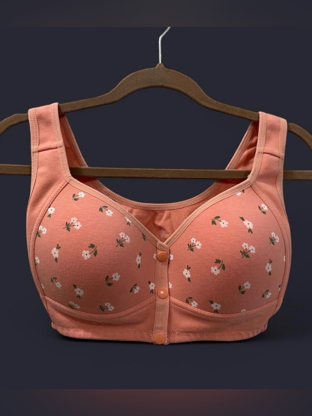 Front-Closure Comfort Bra Set of 3 - 95% cotton - Picture 2 of 14